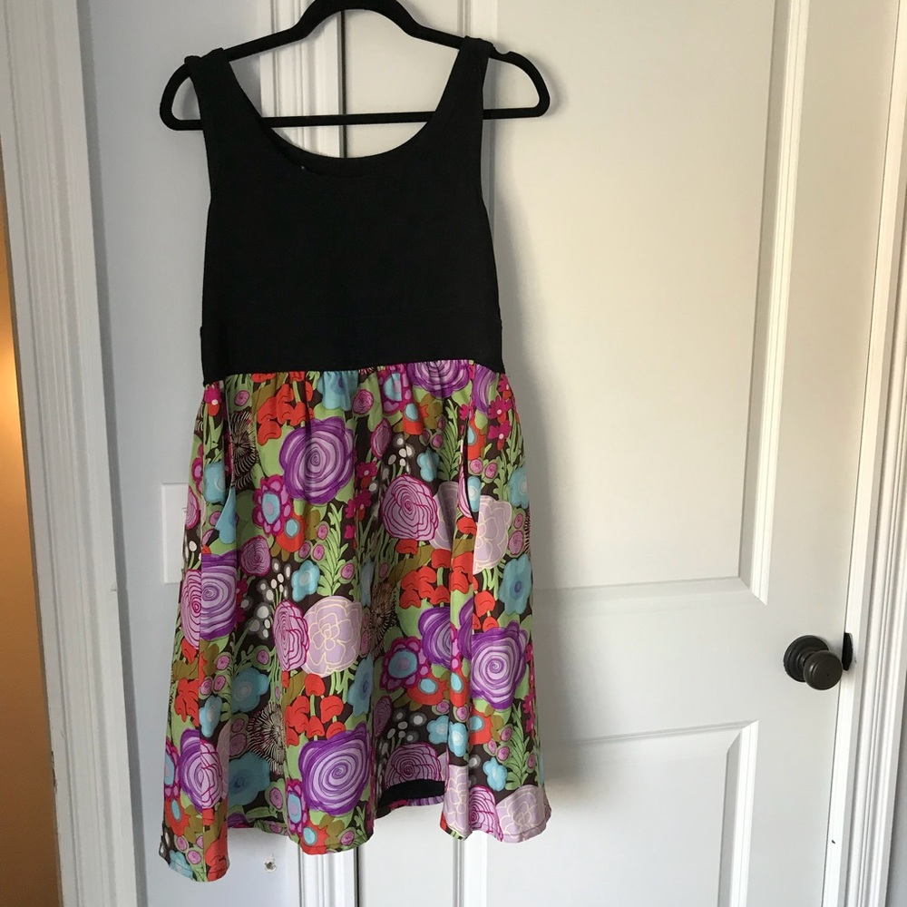Black & Floral Dress from Anthropologie Sz M